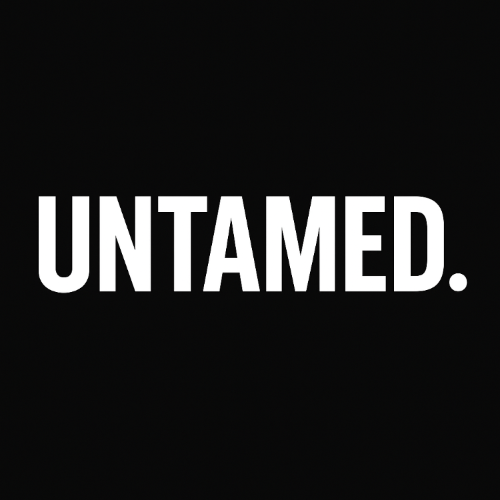 Black background with white text 'UNTAMED.'